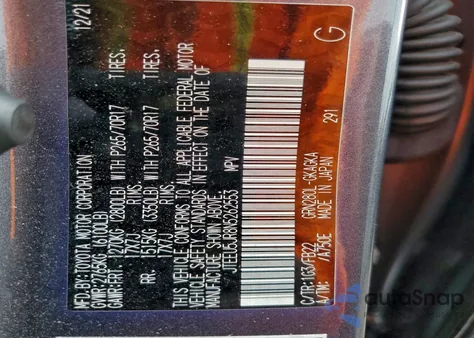 2022 Toyota 4Runner Sr5 из США, поврежденный, VIN JTEEU5JR8N5262553